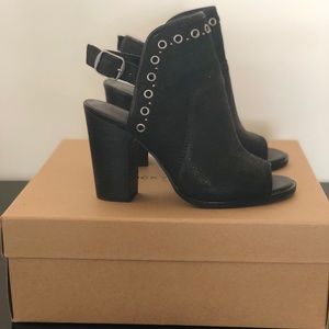 Lucky Brand Black Leather Booties